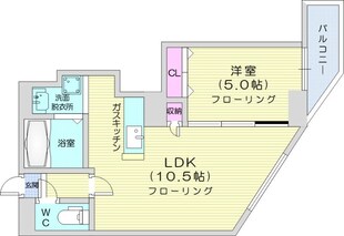 パークヒルズ円山の物件間取画像